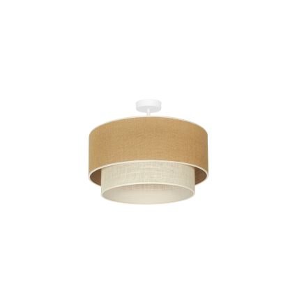 Duolla - Tvirtinamas sietynas YUTE BOHO 1xE27/15W/230V diametras 45 cm ruda/kreminė