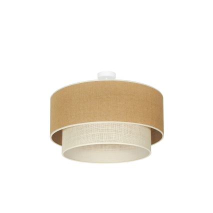 Duolla - Tvirtinamas sietynas YUTE BOHO 3xE27/15W/230V diametras 60 cm ruda/kreminė