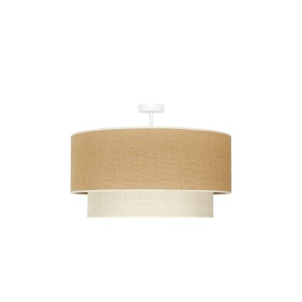 Duolla - Tvirtinamas sietynas YUTE BOHO 3xE27/15W/230V diametras 60 cm ruda/kreminė