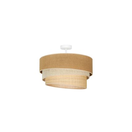 Duolla - Tvirtinamas sietynas YUTE TRIO 1xE27/15W/230V diametras 45 cm ruda/pilka/smėlio spalva