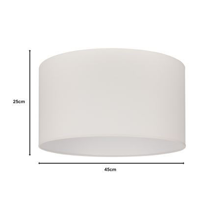 Duolla - Universalus gaubtas ROLLER E27 diametras 45 cm kreminė