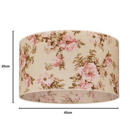 Duolla - Universalus gaubtas ROLLER E27 diametras 45 cm rožė