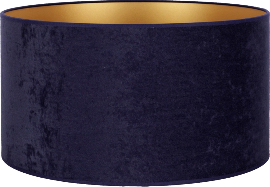 Duolla - Universalus gaubtas VELVET E27 diametras 35 cm mėlyna/auksas