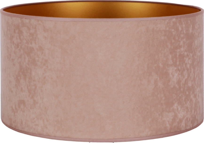 Duolla - Universalus gaubtas VELVET E27 diametras 35 cm rausva/auksas