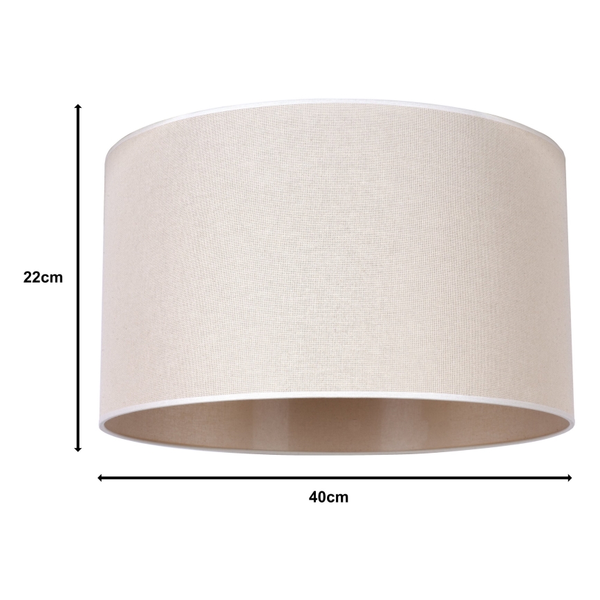 Duolla - Universalus lampshade ROLLER E27 diametras 40 cm smėlio spalva