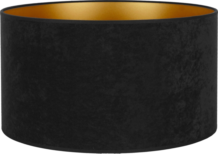 Duolla - Universalus VELVET gaubtas E27 skersmuo 35 cm juoda/auksinė