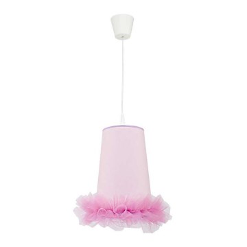Duolla - Vaikiškas pakabinamas sietynas BALLET 1xE27/40W/230V diametras 21 cm rausva