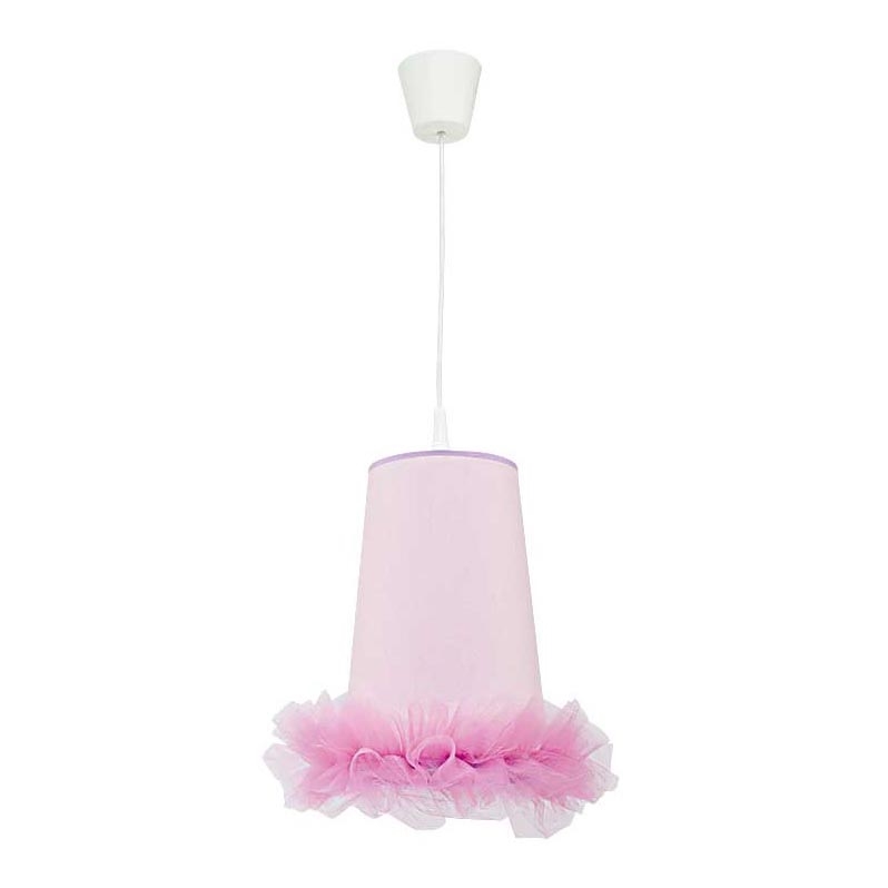 Duolla - Vaikiškas pakabinamas sietynas BALLET 1xE27/40W/230V diametras 21 cm rausva