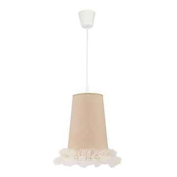 Duolla - Vaikiškas pakabinamas sietynas BALLET 1xE27/40W/230V diametras 21 cm smėlio spalva