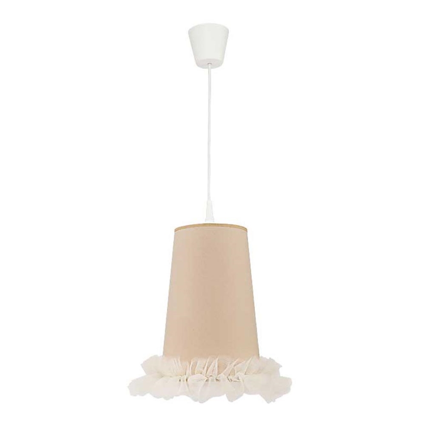 Duolla - Vaikiškas pakabinamas sietynas BALLET 1xE27/40W/230V diametras 21 cm smėlio spalva