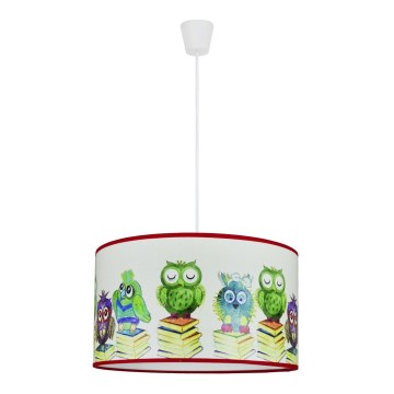 Duolla - Vaikiškas pakabinamas sietynas OWL 1xE27/15W/230V diametras 35 cm