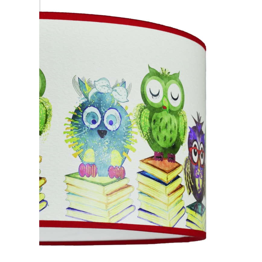 Duolla - Vaikiškas pakabinamas sietynas OWL 1xE27/15W/230V diametras 35 cm