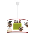 Duolla - Vaikiškas pakabinamas sietynas OWLS MULTI 1xE27/15W/230V diametras 35 cm