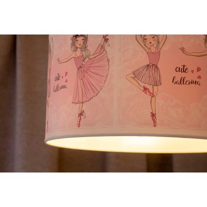 Duolla - Vaikiškas pakabinamas sietynas PRINT M 1xE27/40W/230V diametras 35 cm balerinos