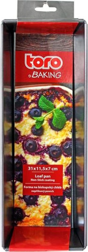 Duonos kepimo forma TORO 31x11,5 cm juoda