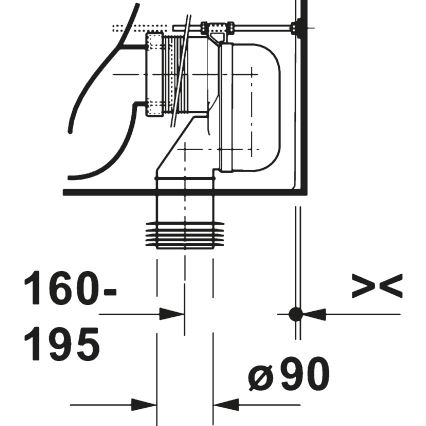 Duravit 20600900002 - kombinuotas unitazas D-CODE, keramika / blizgi balta