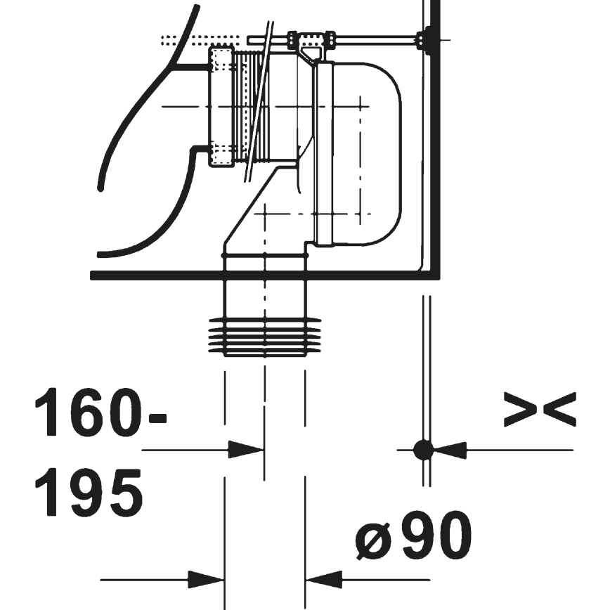 Duravit 20600900002 - kombinuotas unitazas D-CODE, keramika / blizgi balta
