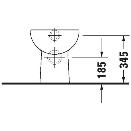 Duravit 21080900002 - Pastatomas unitazas D-CODE keramika/blizgi balta