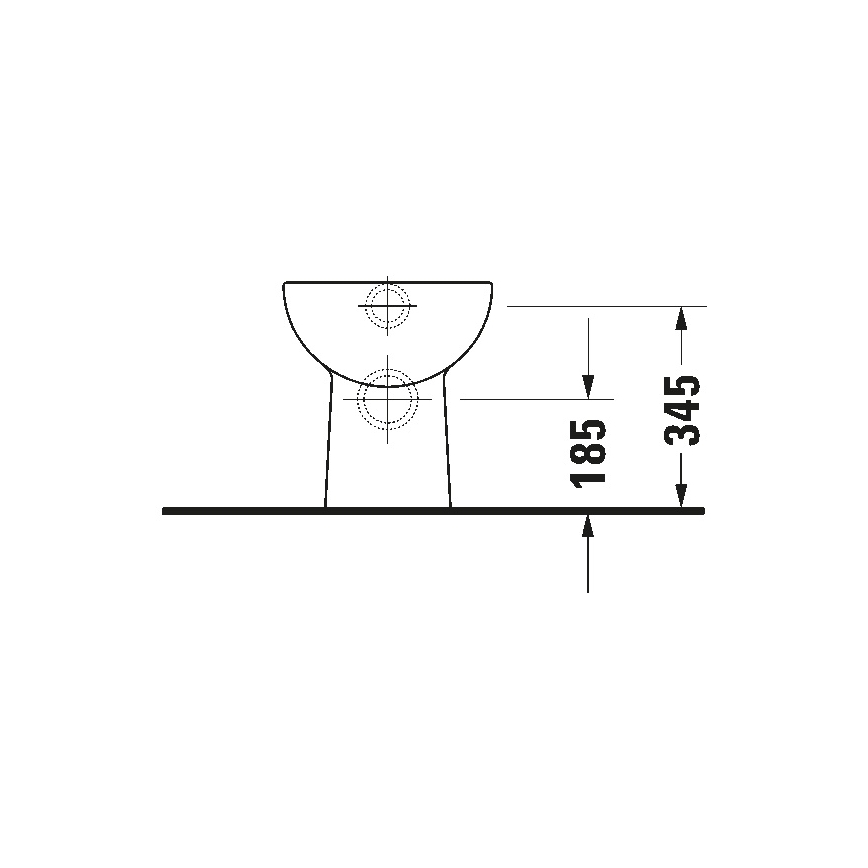 Duravit 21080900002 - Pastatomas unitazas D-CODE keramika/blizgi balta