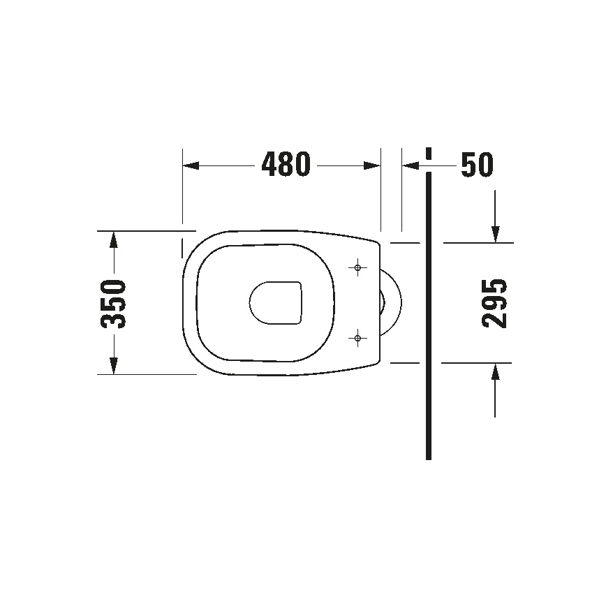 Duravit 21100100002 - stovintis klozetas D-CODE keramika/blizgi balta