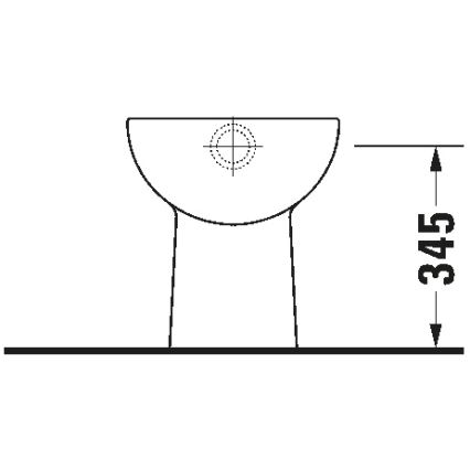Duravit 21100100002 - stovintis klozetas D-CODE keramika/blizgi balta