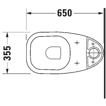 Duravit 21110100002 - WC komplektas D-CODE keramika/blizgi balta