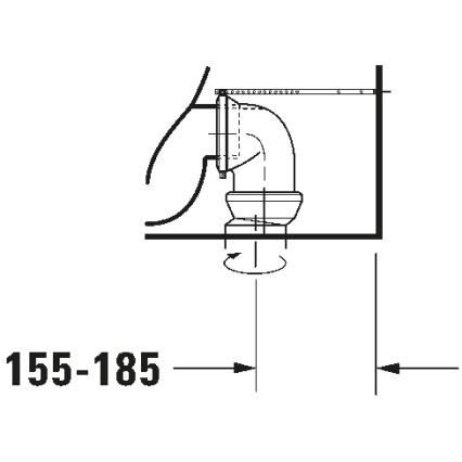 Duravit 21180900002 - kompaktiškas unitazas D-CODE keramika/ blizgi balta
