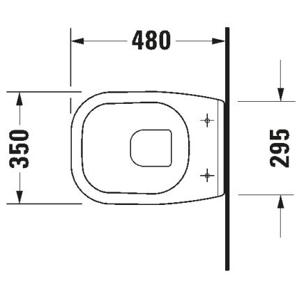 Duravit 22110900002 - Pakabinamas unitazas D-CODE keramika/blizgi balta