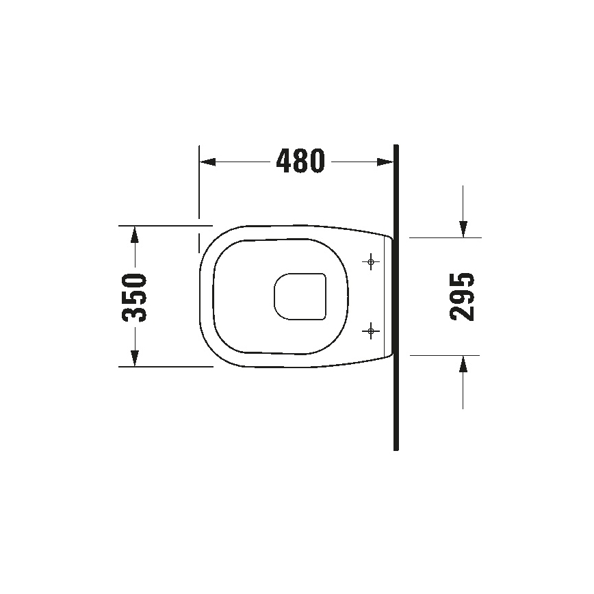 Duravit 22110900002 - Pakabinamas unitazas D-CODE keramika/blizgi balta
