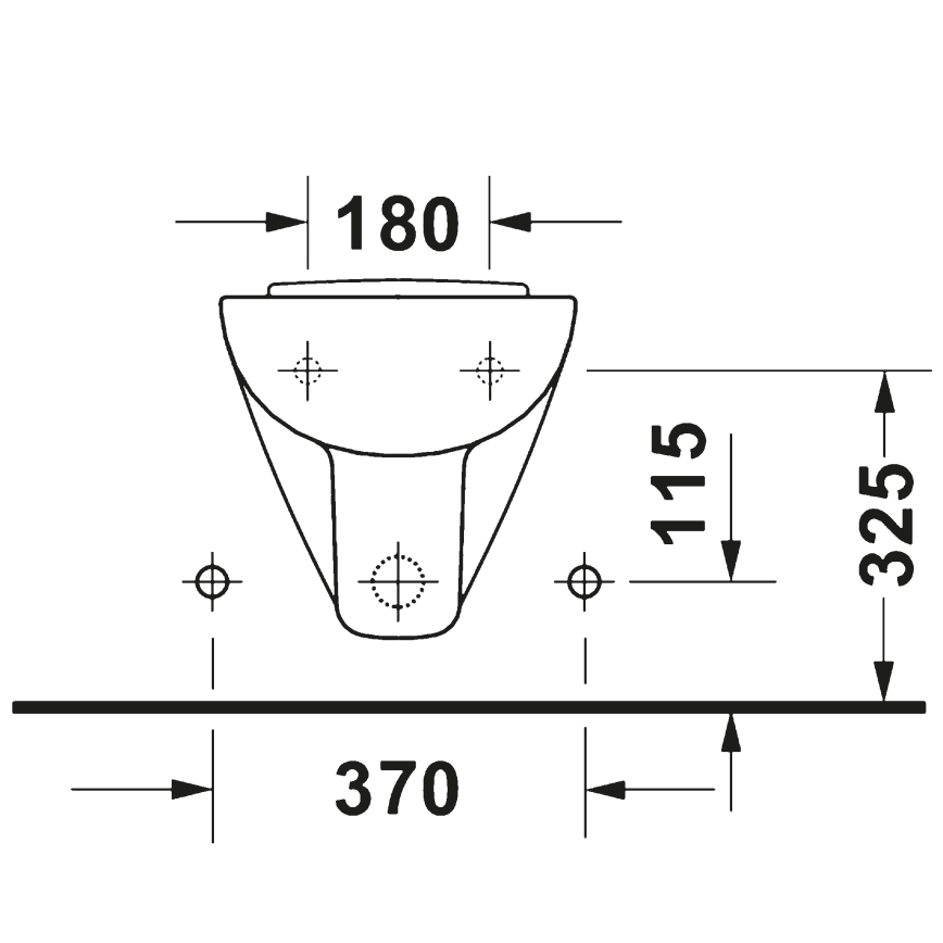 Duravit 22371500002 - Pakabinamas bidė D-CODE keramika/blizgi balta