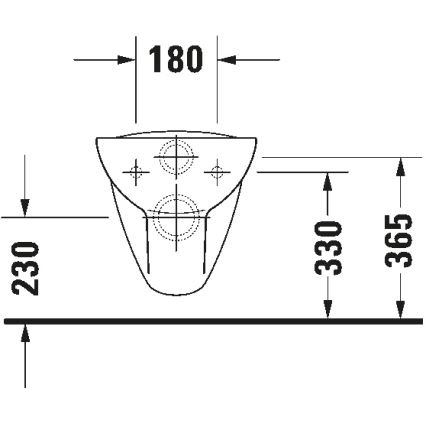 Duravit 25350900002 - Pakabinamas unitazas D-CODE keramika/blizgi balta