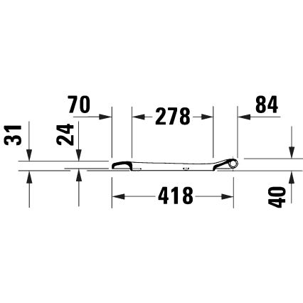 Duravit 28210000 - Tualeto sėdynė D-CODE 37,4x43,3 cm balta