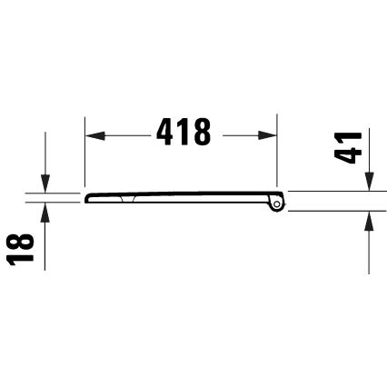 Duravit 28210000 - Tualeto sėdynė D-CODE 37,4x43,3 cm balta