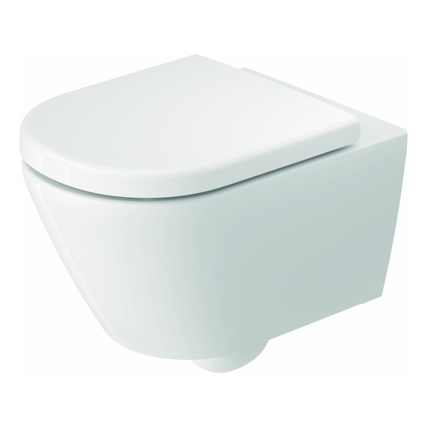 Duravit 49030900B2 - pakabinamas unitazas su sėdyne D-CODE keramika/blizgi balta