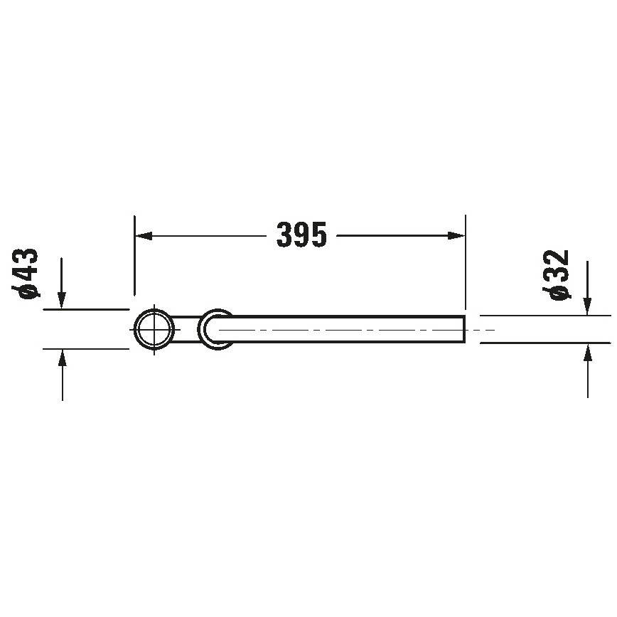 Duravit 50260000 - Praustuvo sifonas UNIVERSAL blizgus chromas