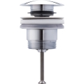 Duravit 50521000 - praustuvo nutekėjimo vožtuvas PUSH-OPEN, Ø 6,3 cm, blizgus chromas