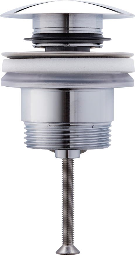 Duravit 50521000 - praustuvo nutekėjimo vožtuvas PUSH-OPEN, Ø 6,3 cm, blizgus chromas