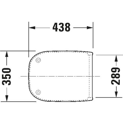 Duravit 67390099 - tualeto sėdynė SoftClose D-CODE 35x43,8 cm balta