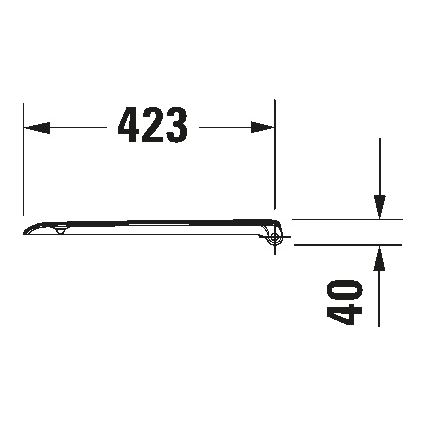 Duravit 67390099 - tualeto sėdynė SoftClose D-CODE 35x43,8 cm balta