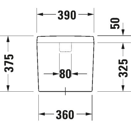 Duravit 927000004 - nuleidimo bakelis WC D-CODE 6/3l keramika/balta