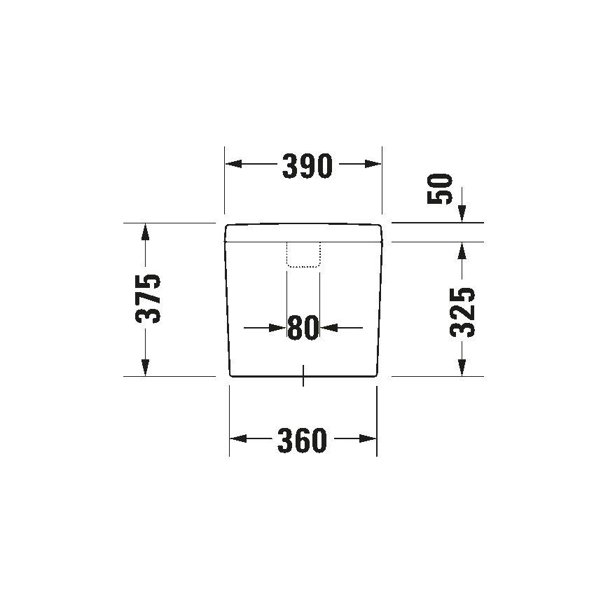 Duravit 927000004 - nuleidimo bakelis WC D-CODE 6/3l keramika/balta