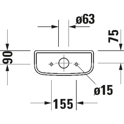 Duravit 927000004 - nuleidimo bakelis WC D-CODE 6/3l keramika/balta