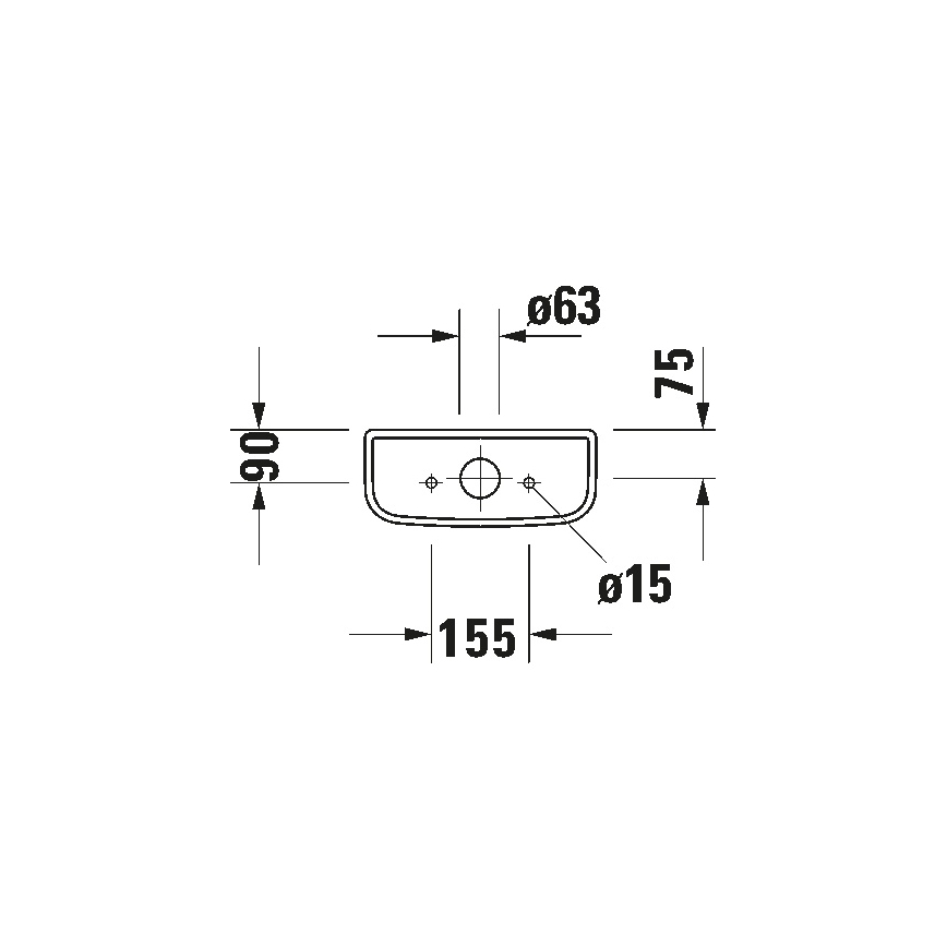 Duravit 927000004 - nuleidimo bakelis WC D-CODE 6/3l keramika/balta