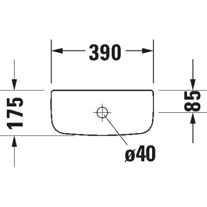 Duravit 927000004 - nuleidimo bakelis WC D-CODE 6/3l keramika/balta