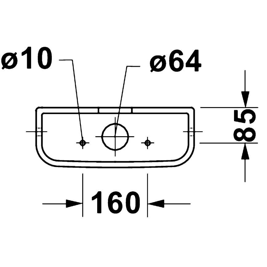 Duravit 9530000852 - Tualeto nuleidimo bakelis D-CODE 4,5/3l keramika/balta