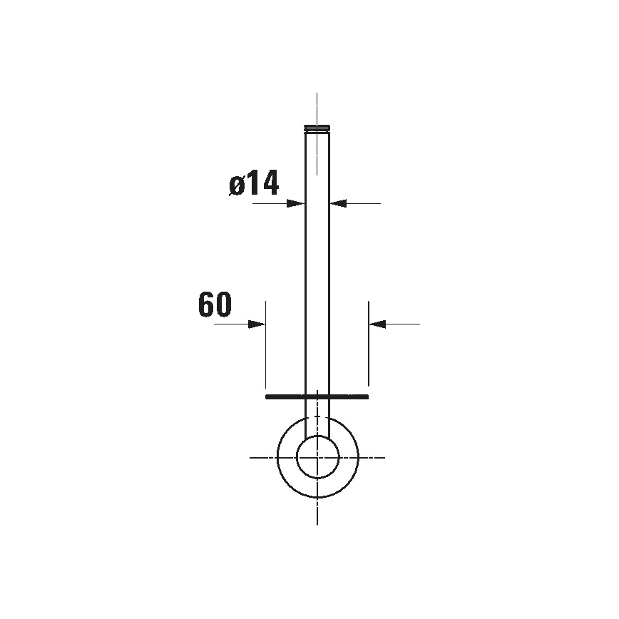 Duravit 99151000 - tualetinio popieriaus laikiklis D-CODE, blizgus chromas