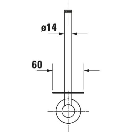 Duravit 99154600 - Tualetinio popieriaus laikiklis D-CODE matinė juoda