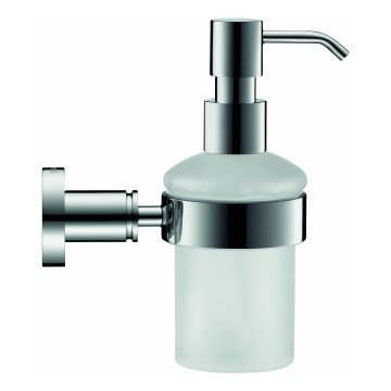 Duravit 99161000 -Sieninis muilo dozatorius D-CODE 390 ml matinio stiklo/blizgaus chromo