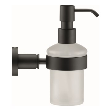 Duravit 99164600 - Sieninis muilo dozatorius D-CODE 390 ml matinis stiklas/matinė juoda