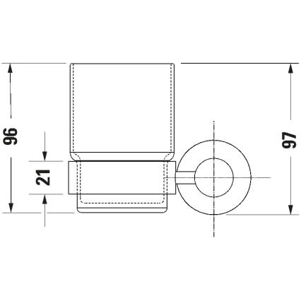 Duravit 99204600 - D-CODE dešininis sieninis dantų šepetėlių laikiklis, matinė juoda